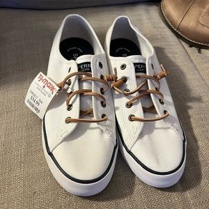 Sperry slip ons! NEVER WORN. Bought at TJ MAX for $30 a few months ago. Size 9.5